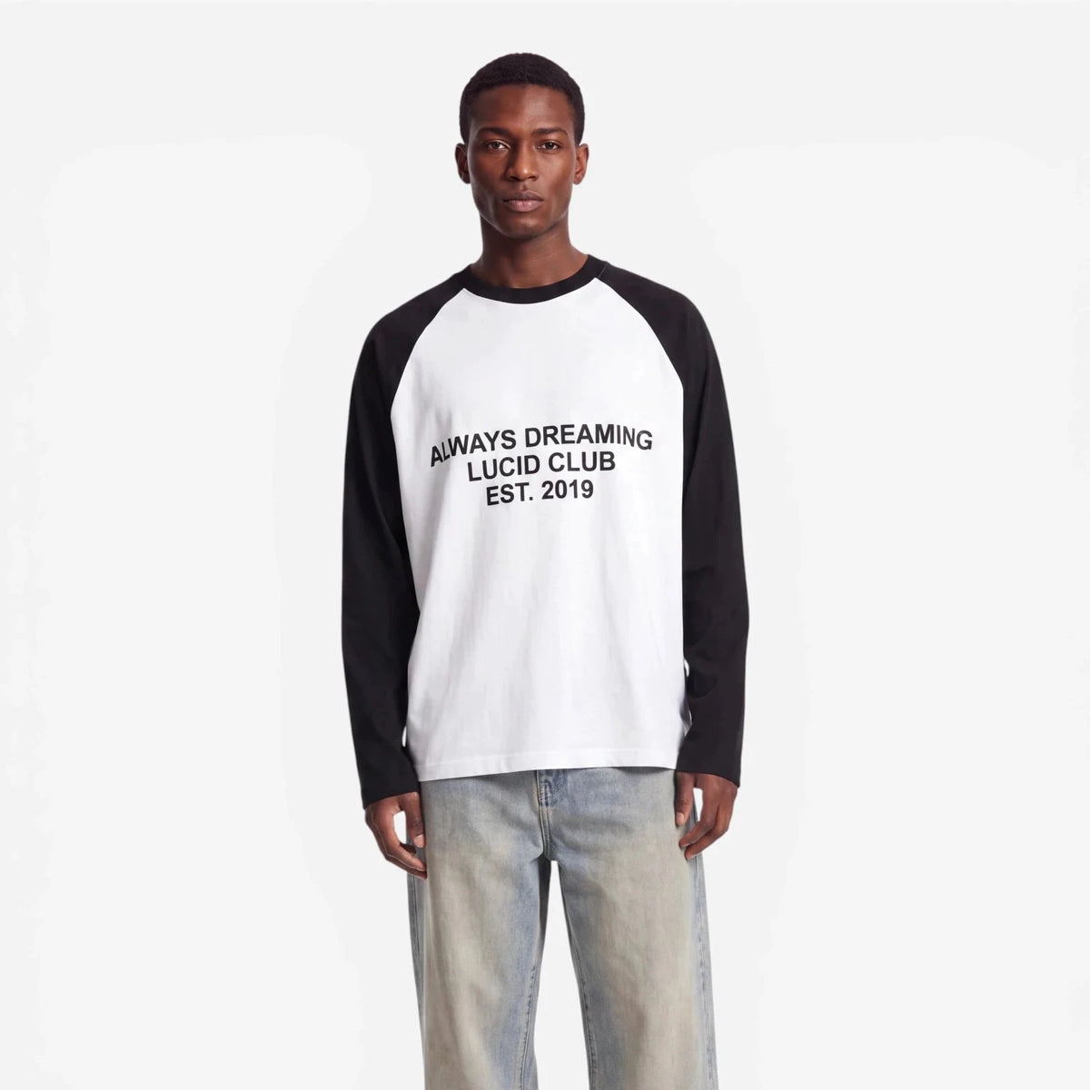 2019 Raglan Longsleeve "Black" - Lucid Club