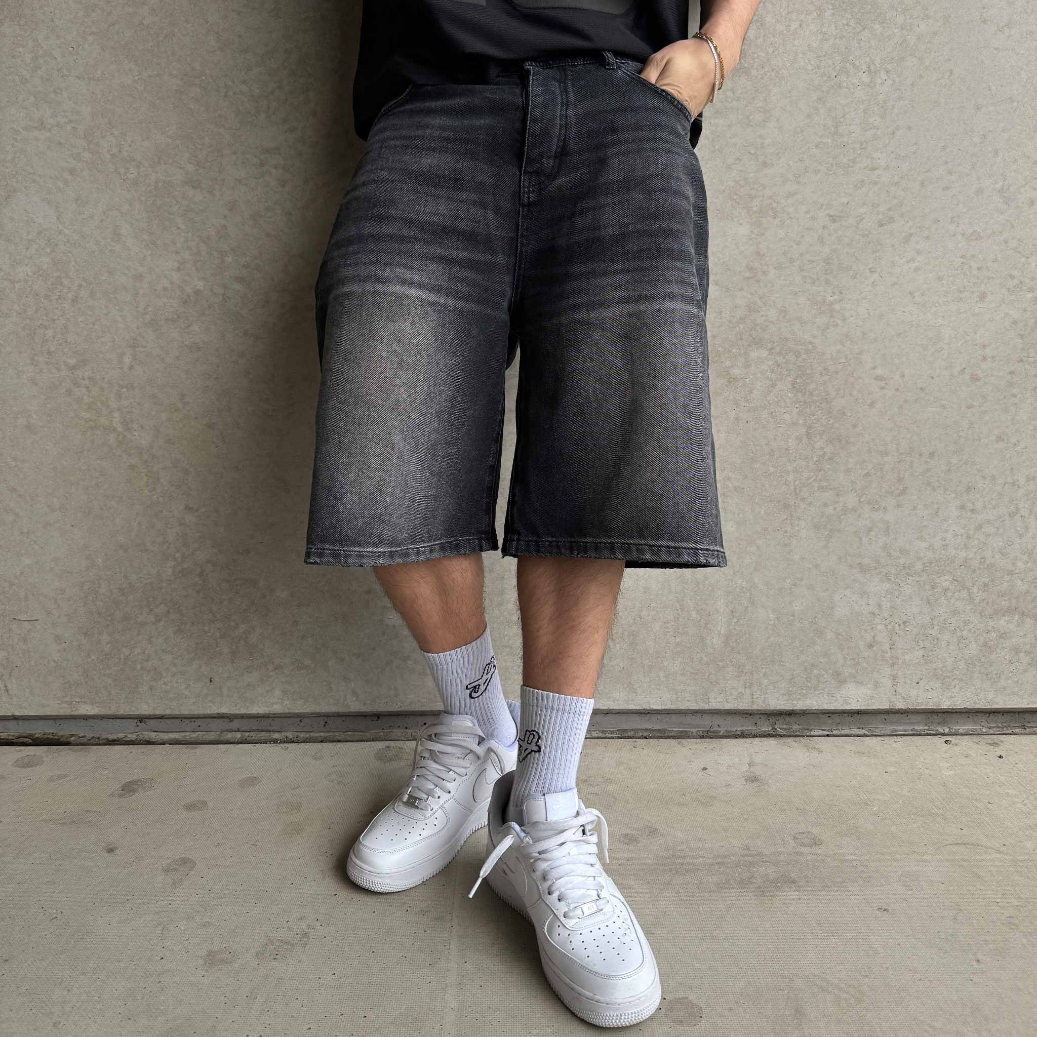 Star Denim Jorts "Phantom Black" - Lucid Club