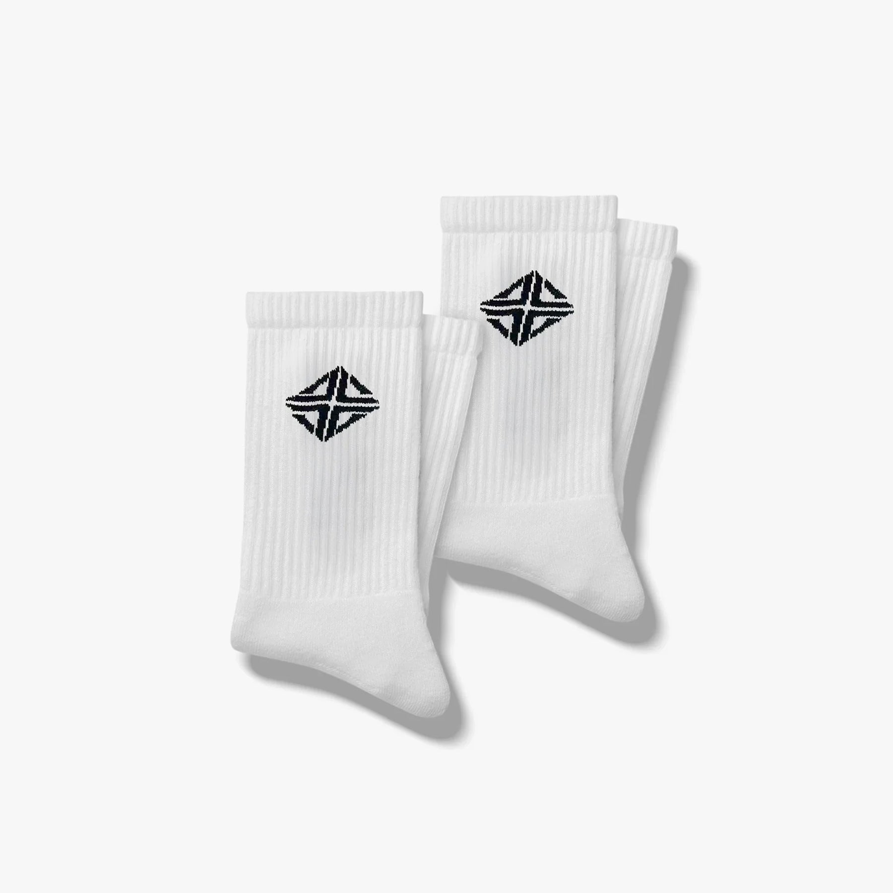 Basic Logo Socks "White" (2 - Pack) - Lucid Club