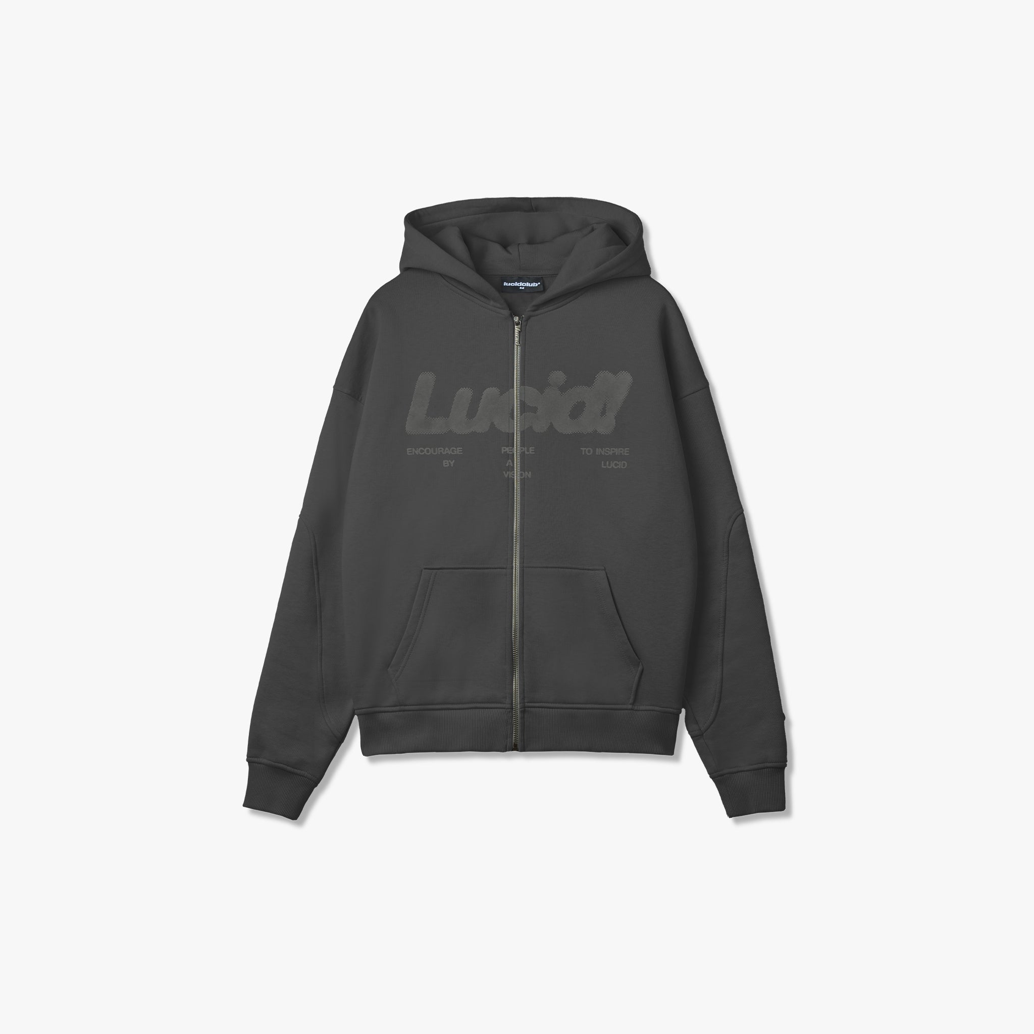 Lucid! Zip hoodie "Midnight Grey"