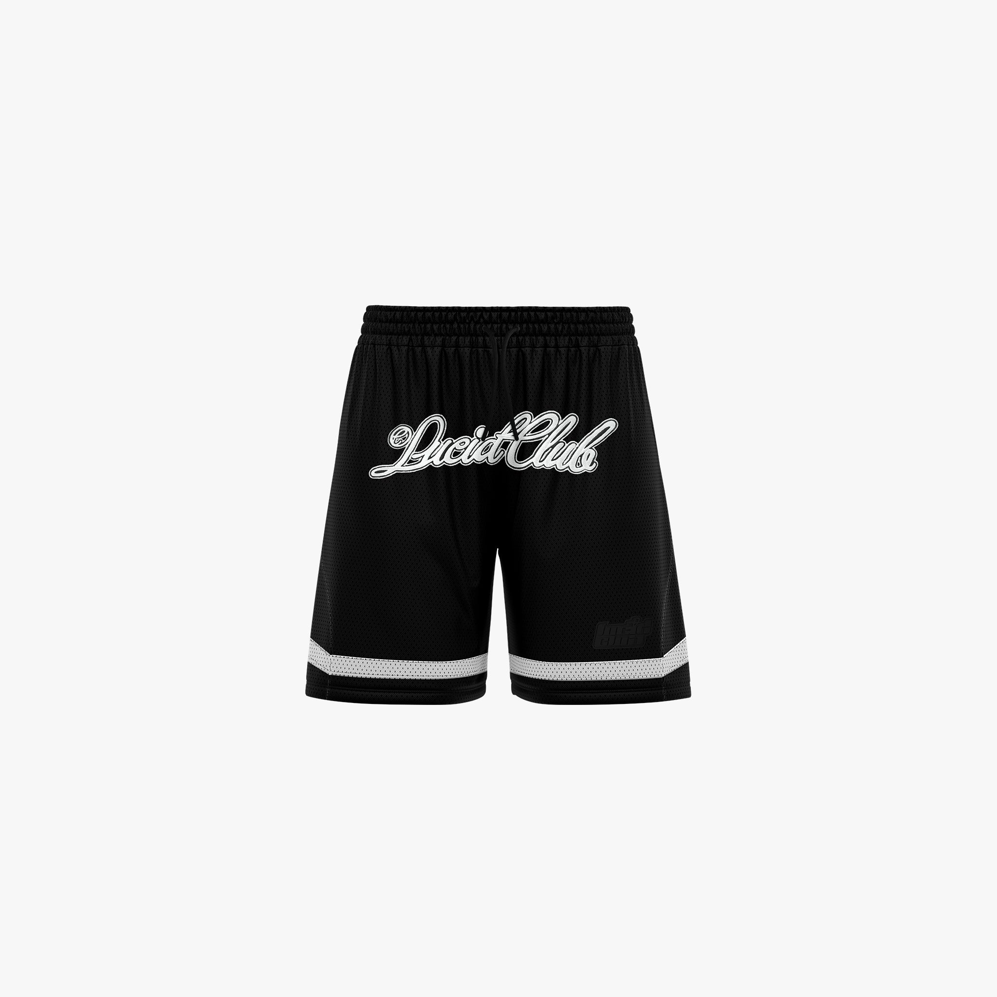 Script Logo Mesh Shorts "Black"