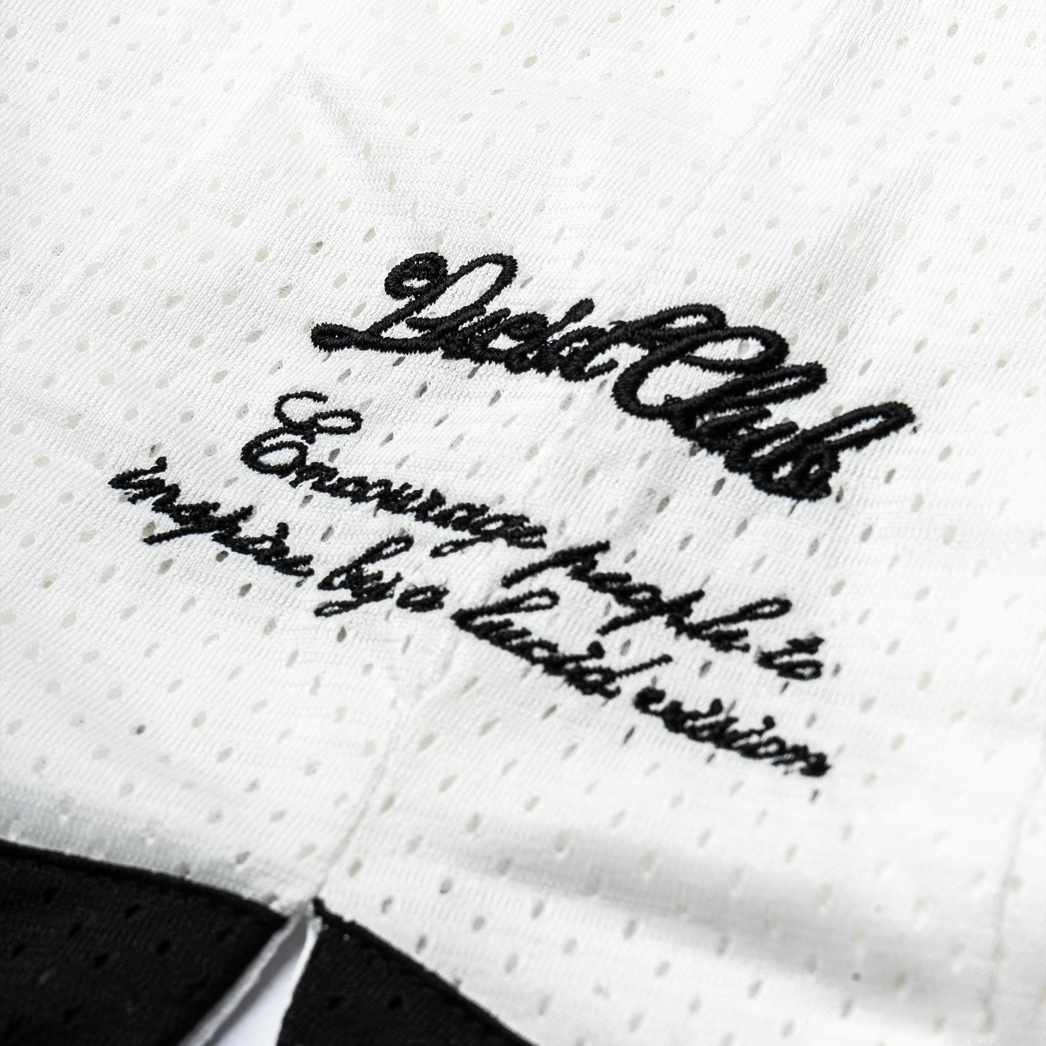 Script Logo Mesh Shorts "White" - Lucid Club