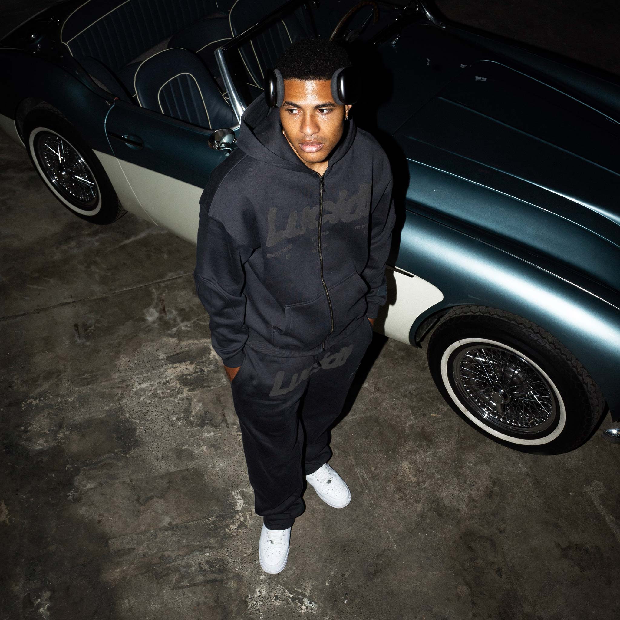 Lucid! Zip - Hoodie "Midnight Grey" - Lucid Club