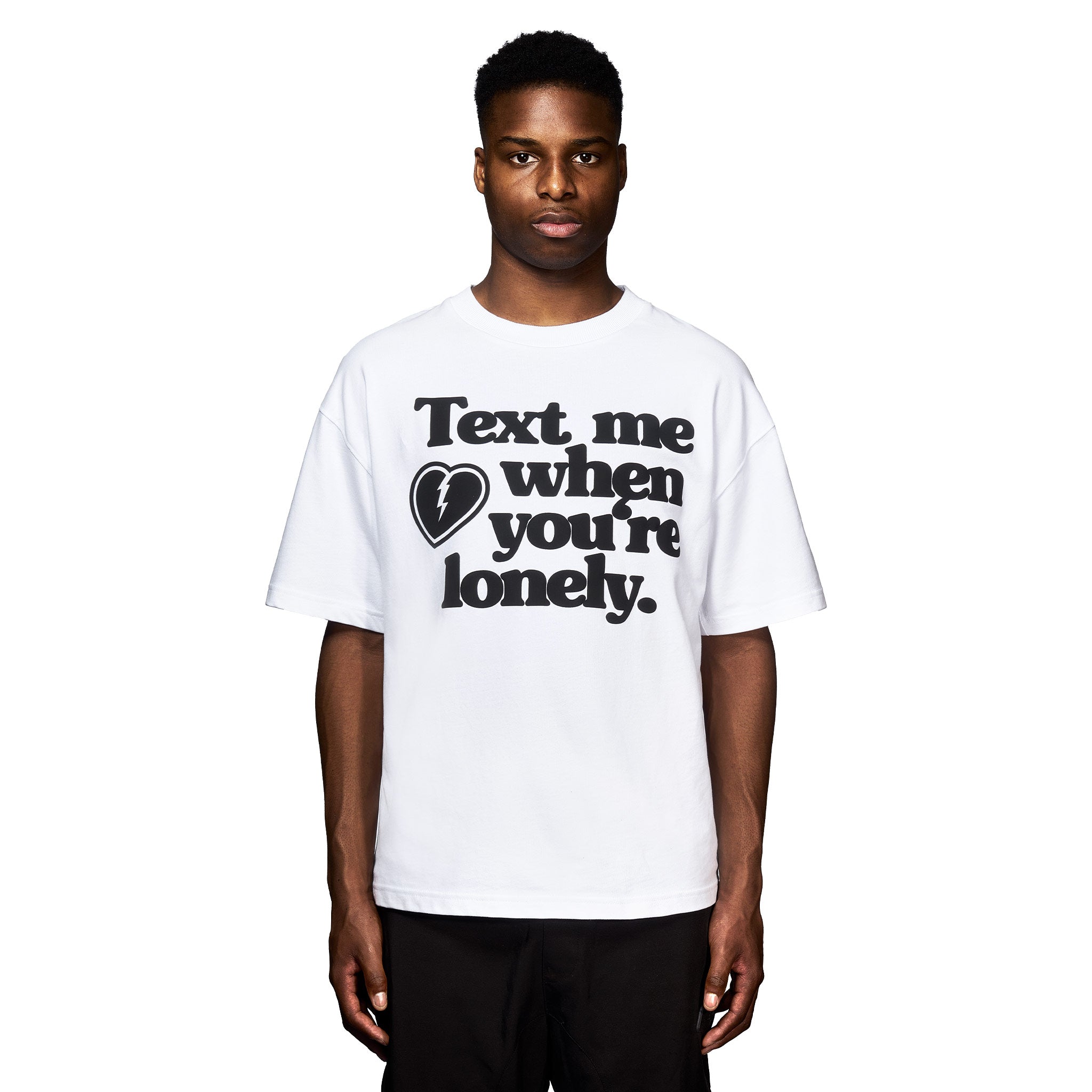 Text Me Tee "Arctic White"