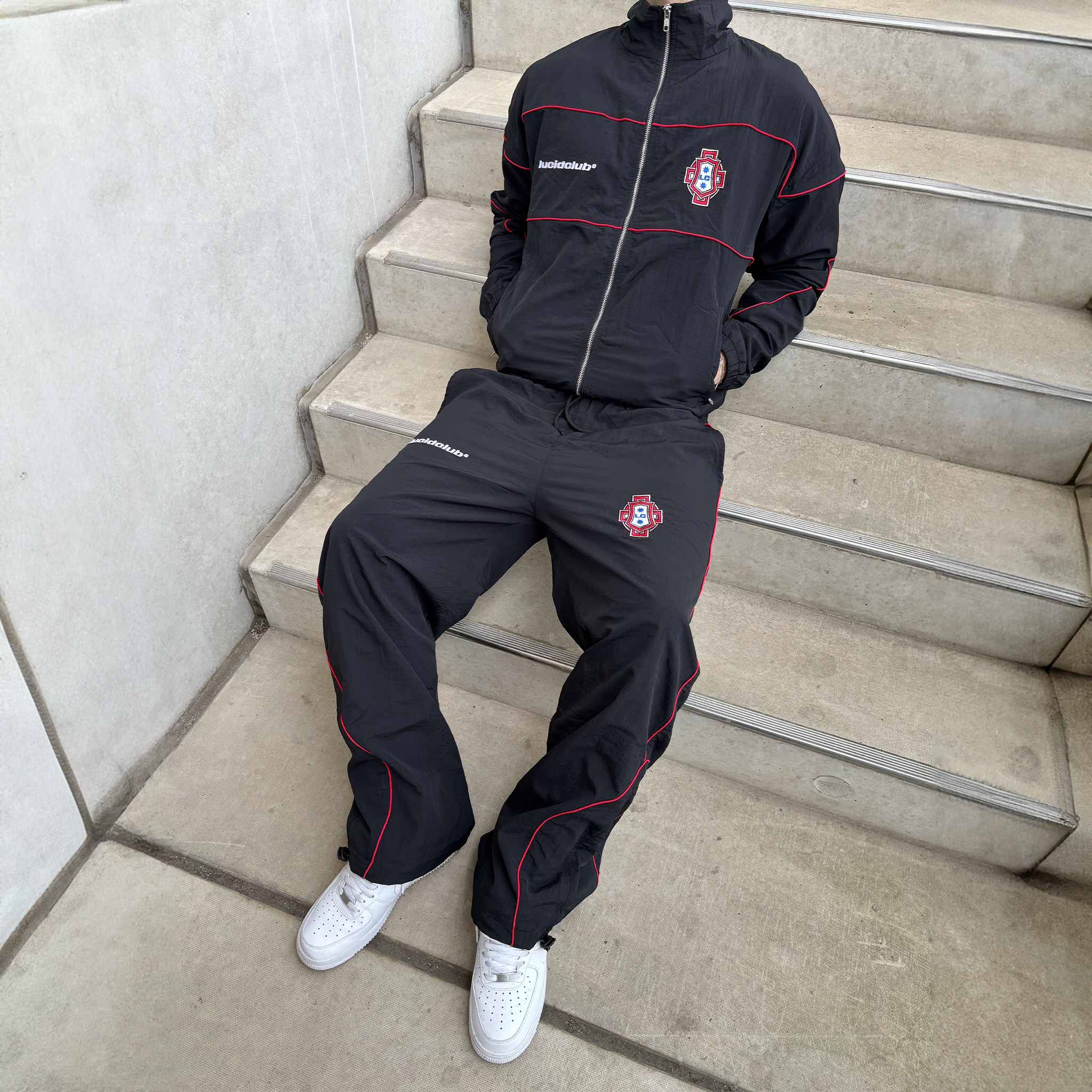 Portugal Trackjacket "Volcano Black" - Lucid Club