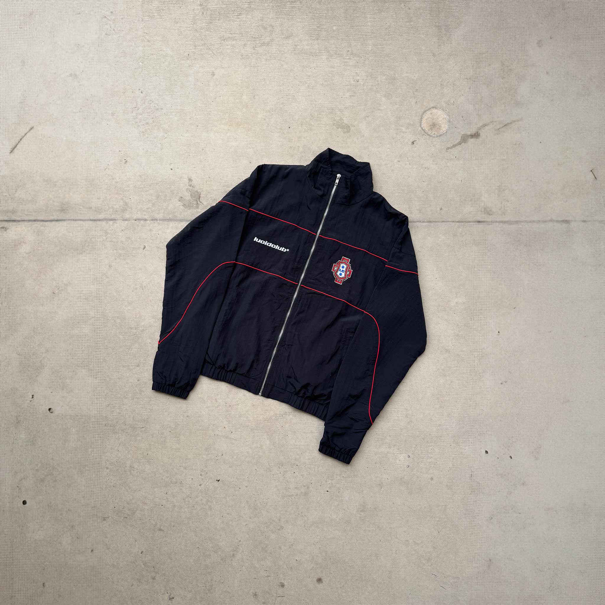 Portugal Trackjacket "Volcano Black" - Lucid Club