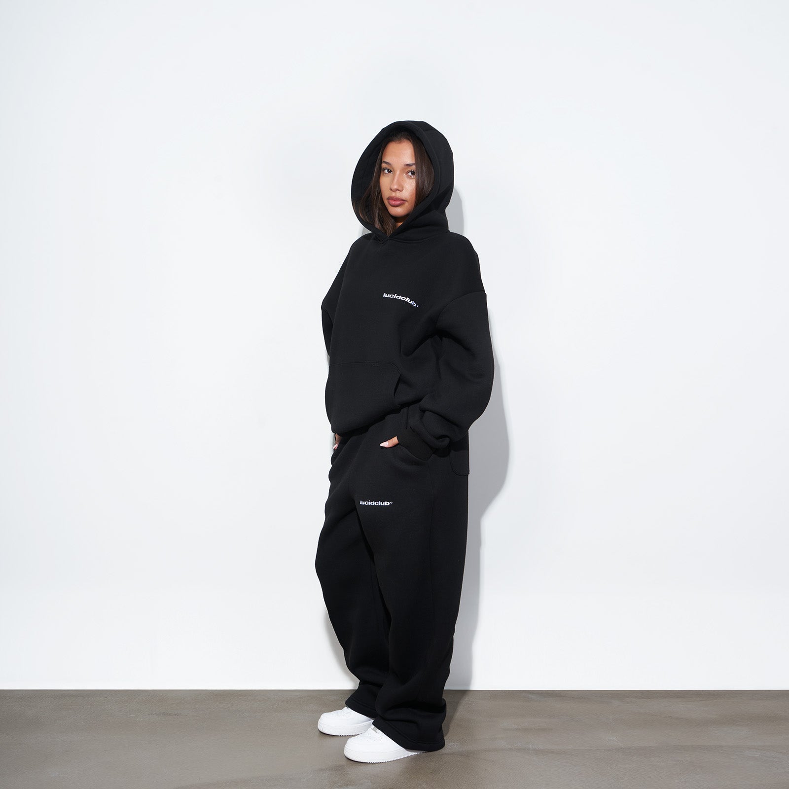 Cozy Hoodie "Black" - Lucid Club