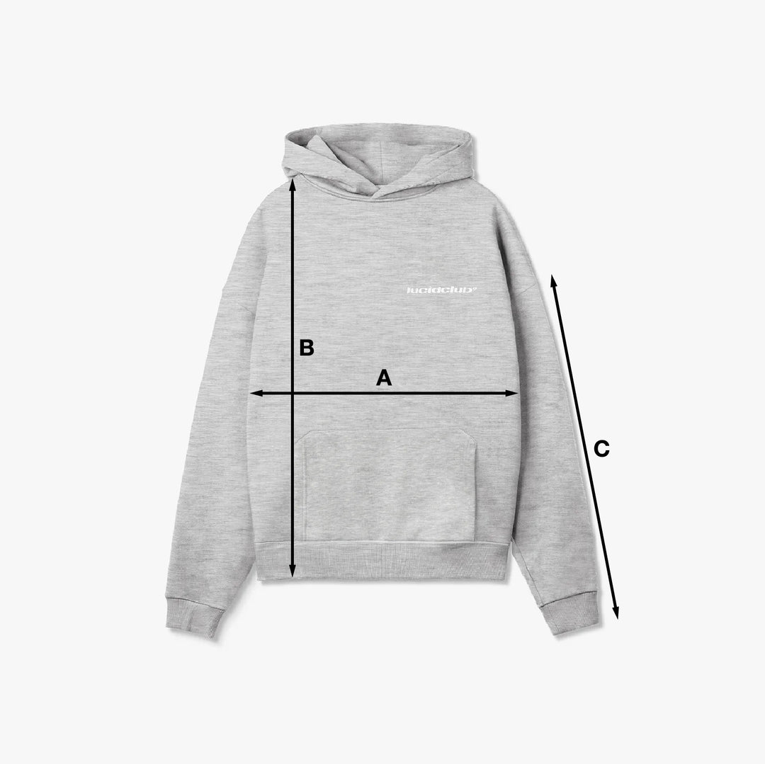 Messpunkte für Cozy Hoodie