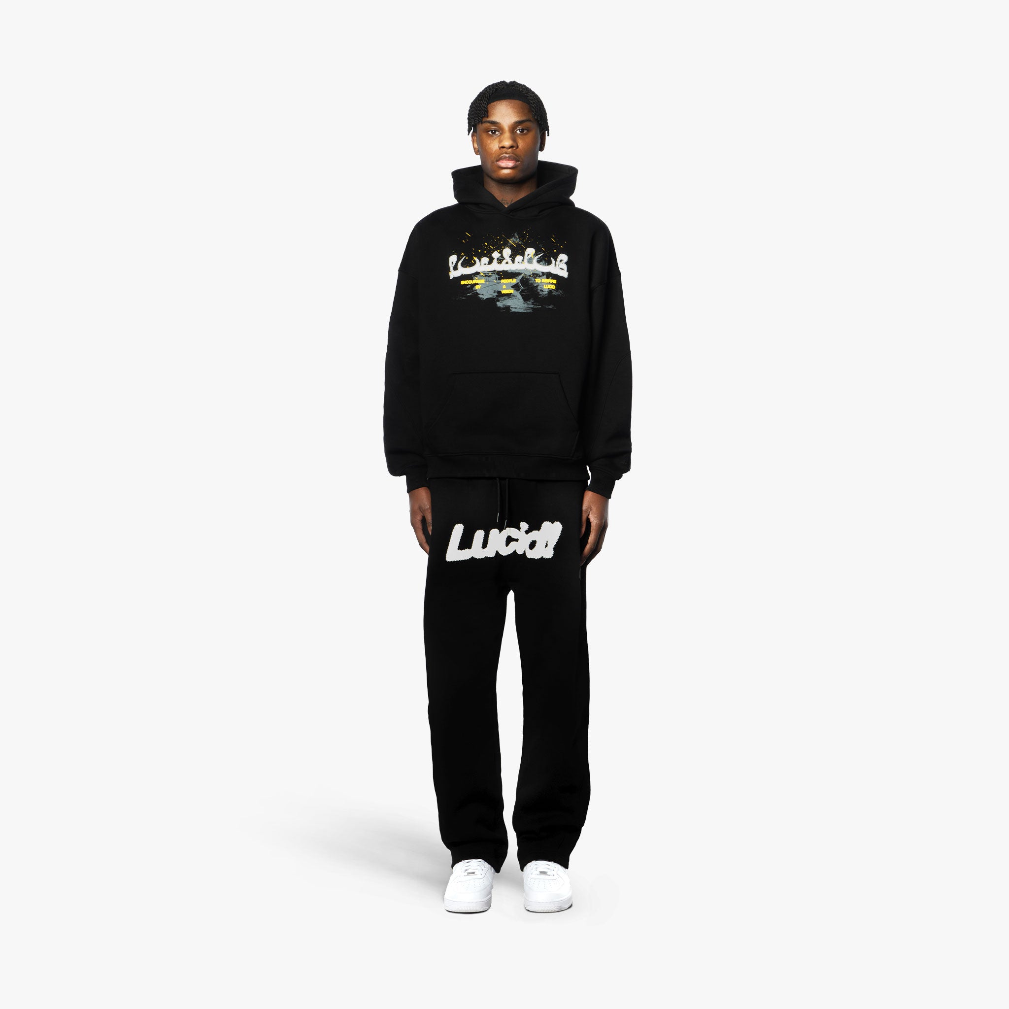 Lucid! Sweatpants Black/White - Lucid Club
