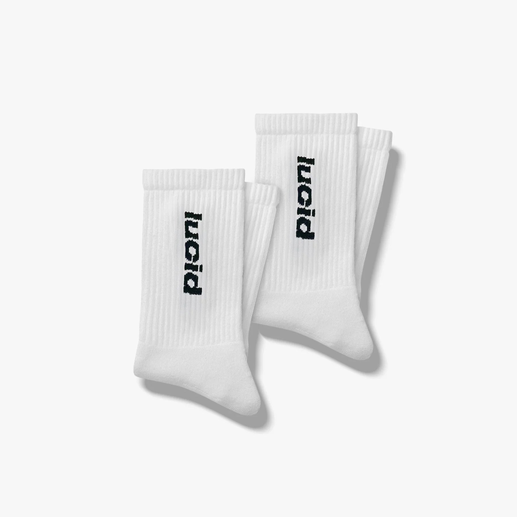Team Logo Socks "White" (2 - Pack) - Lucid Club