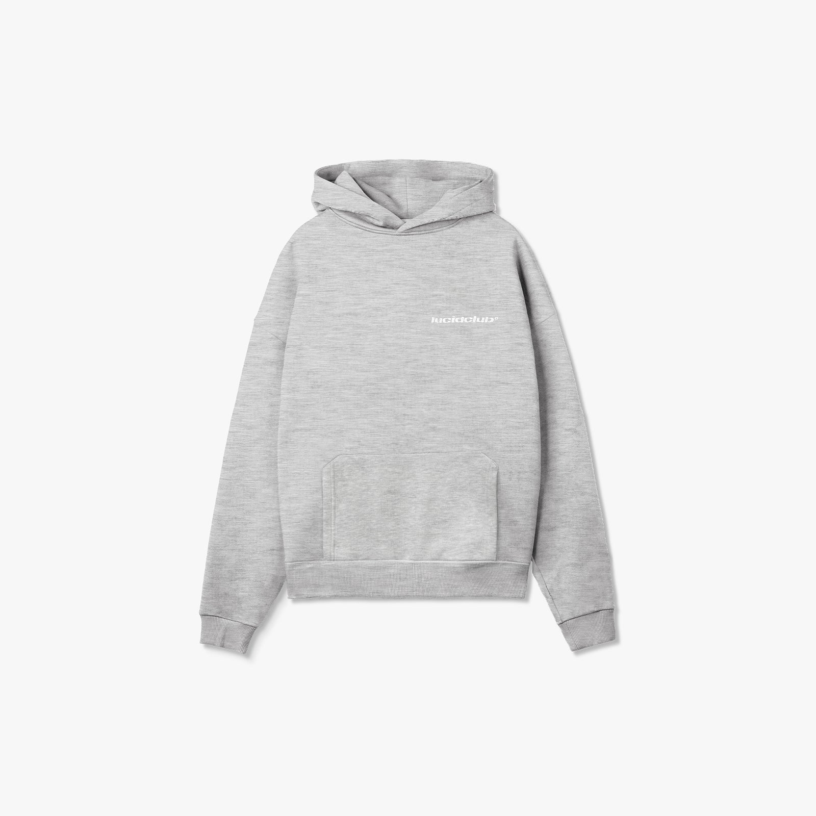 Cozy Hoodie "Melange Grey" - Lucid Club