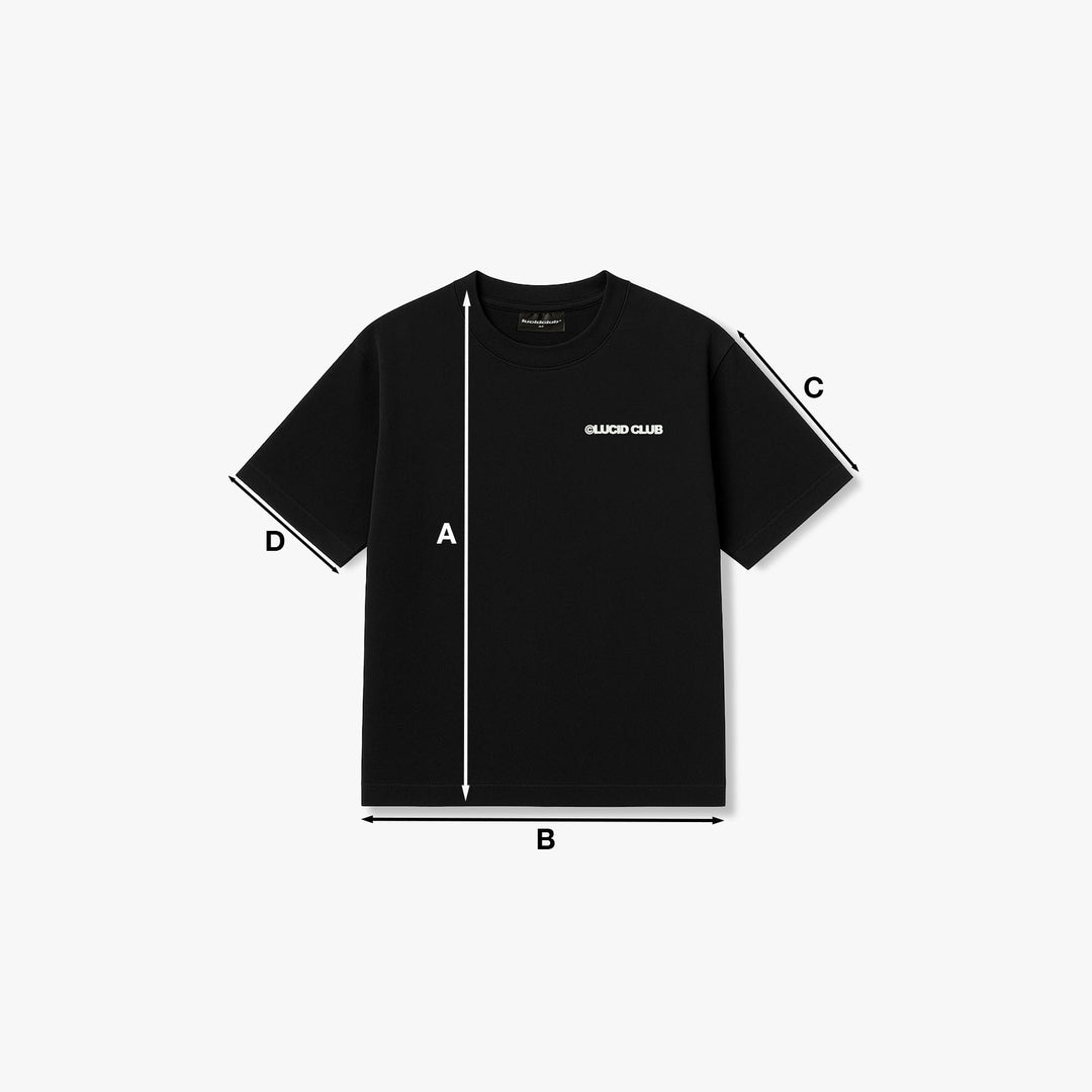 Measuring points for Lucid Express T-Shirt