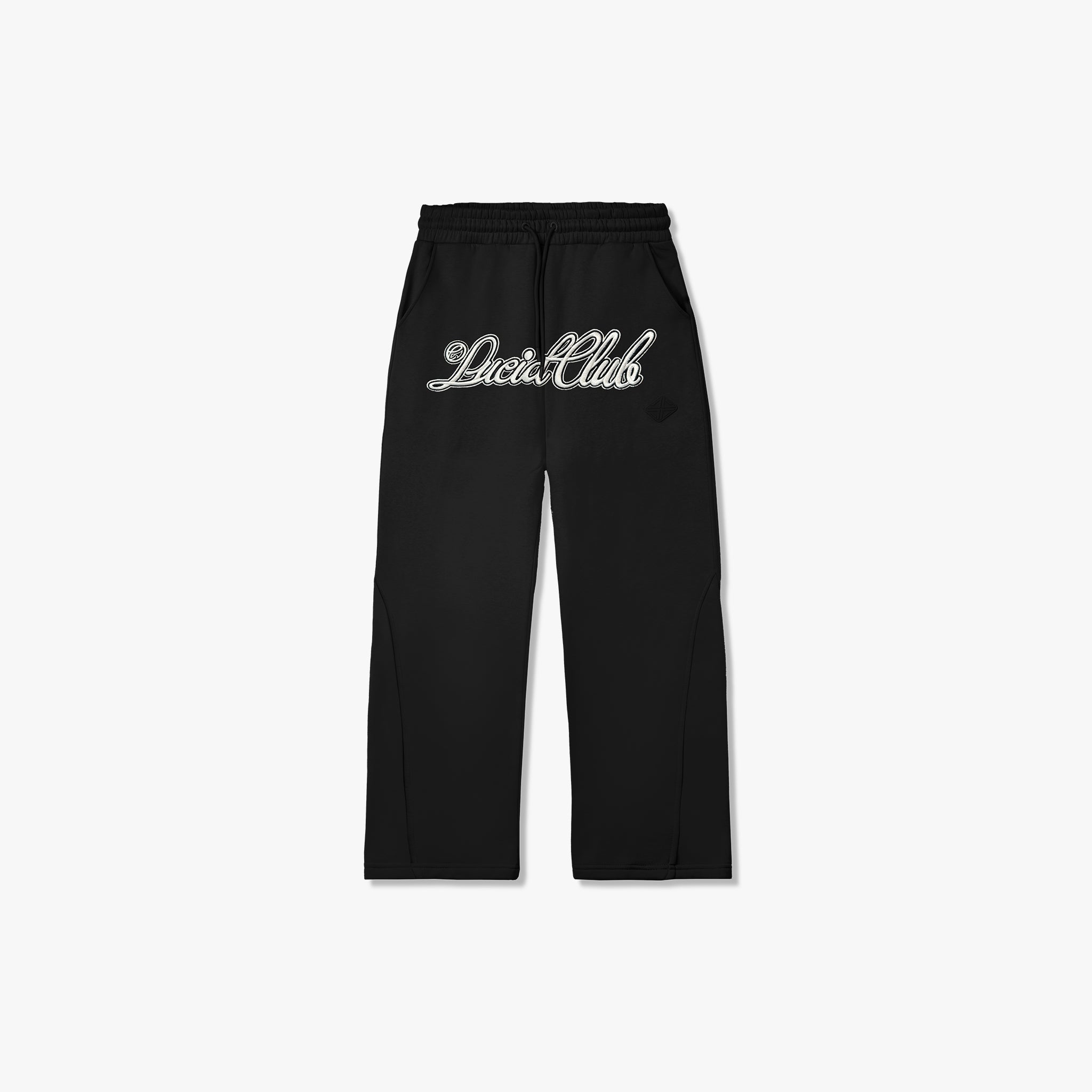 Script Logo Sweatpants Black Lucid Club