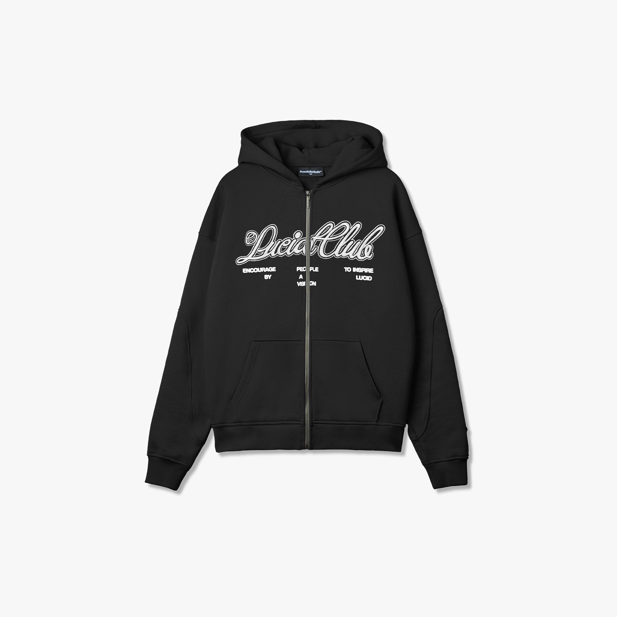 Script logo zip hoodie