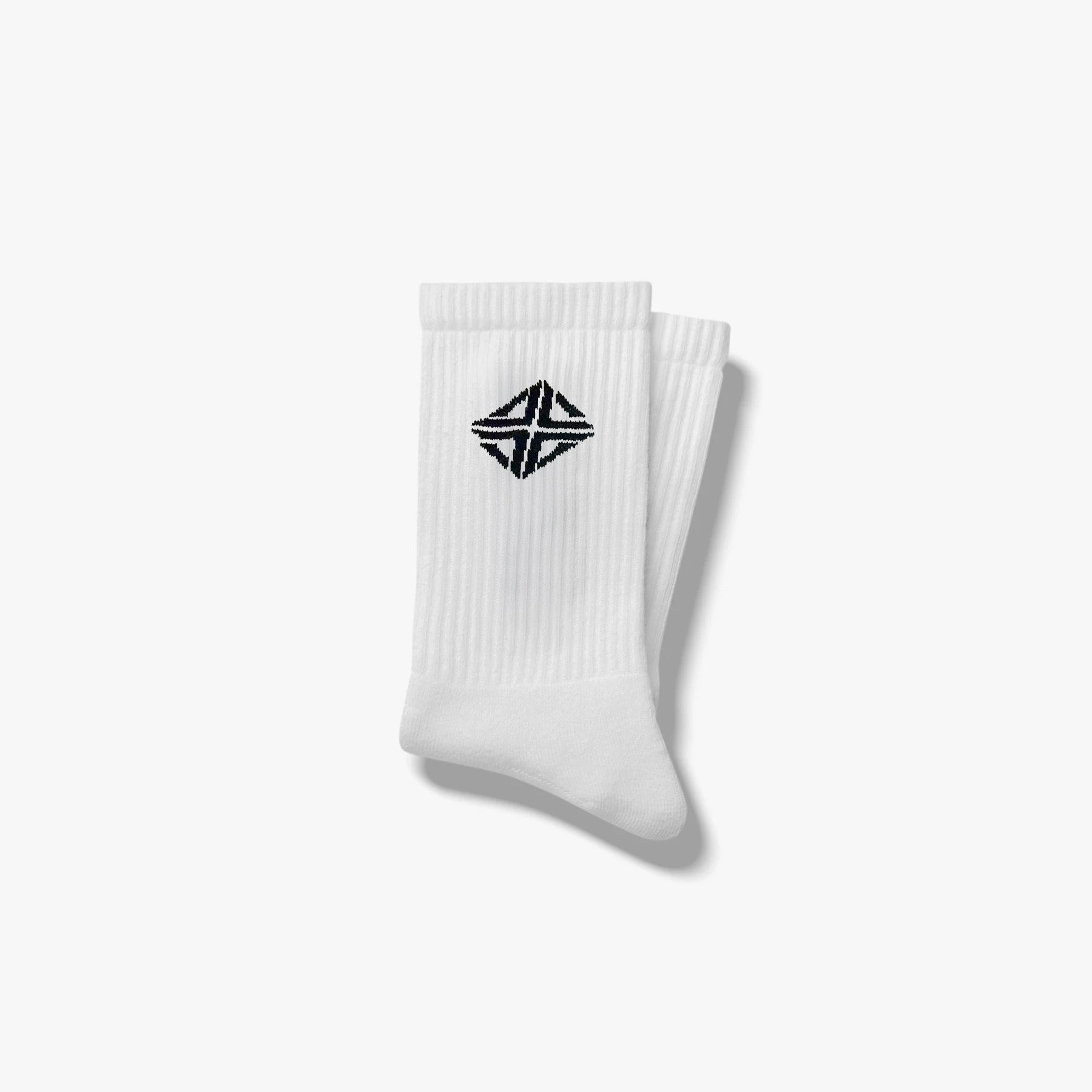 Basic Logo Socks "White" (2 Pack) - Lucid Club