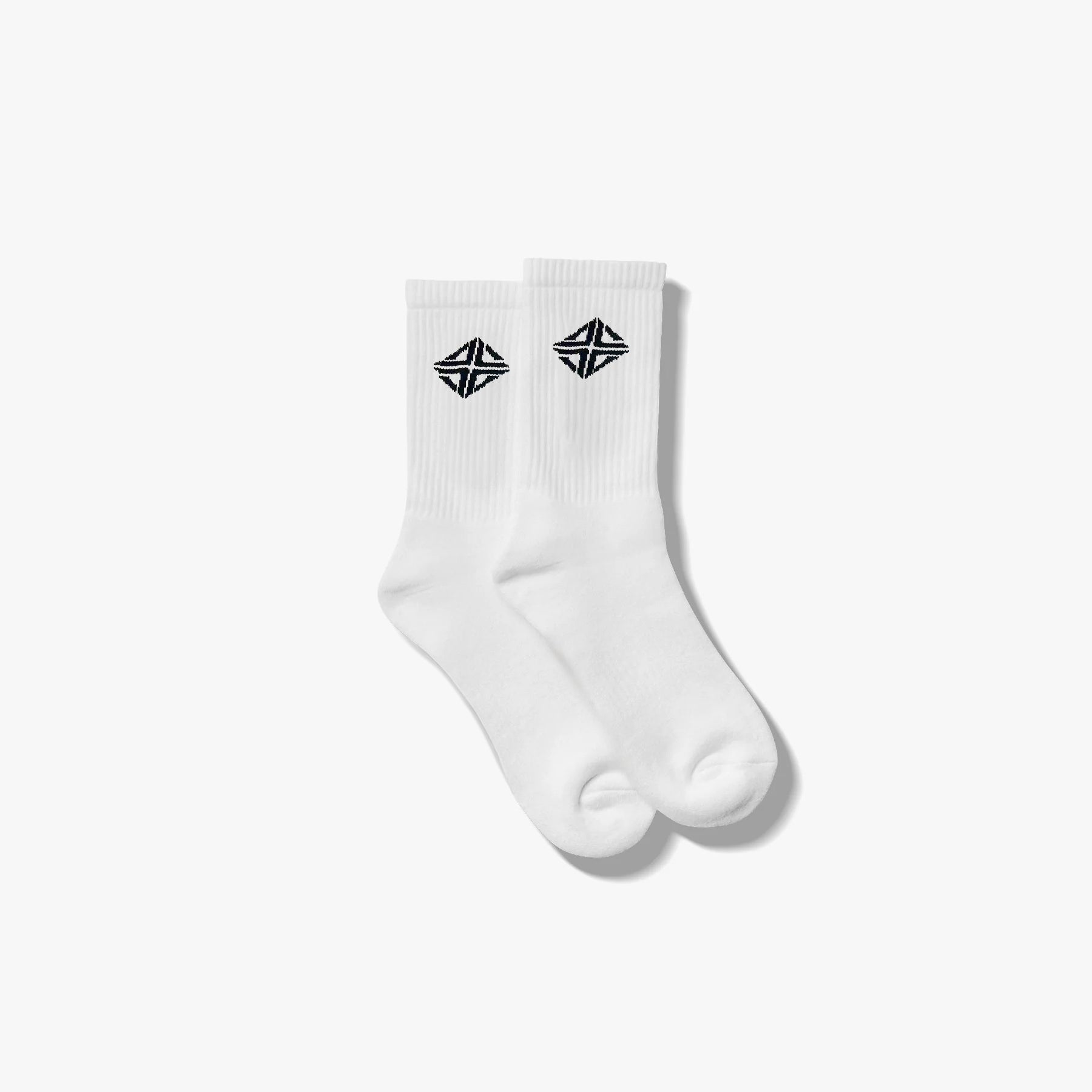 Basic Logo Socks "White" (2 Pack) - Lucid Club