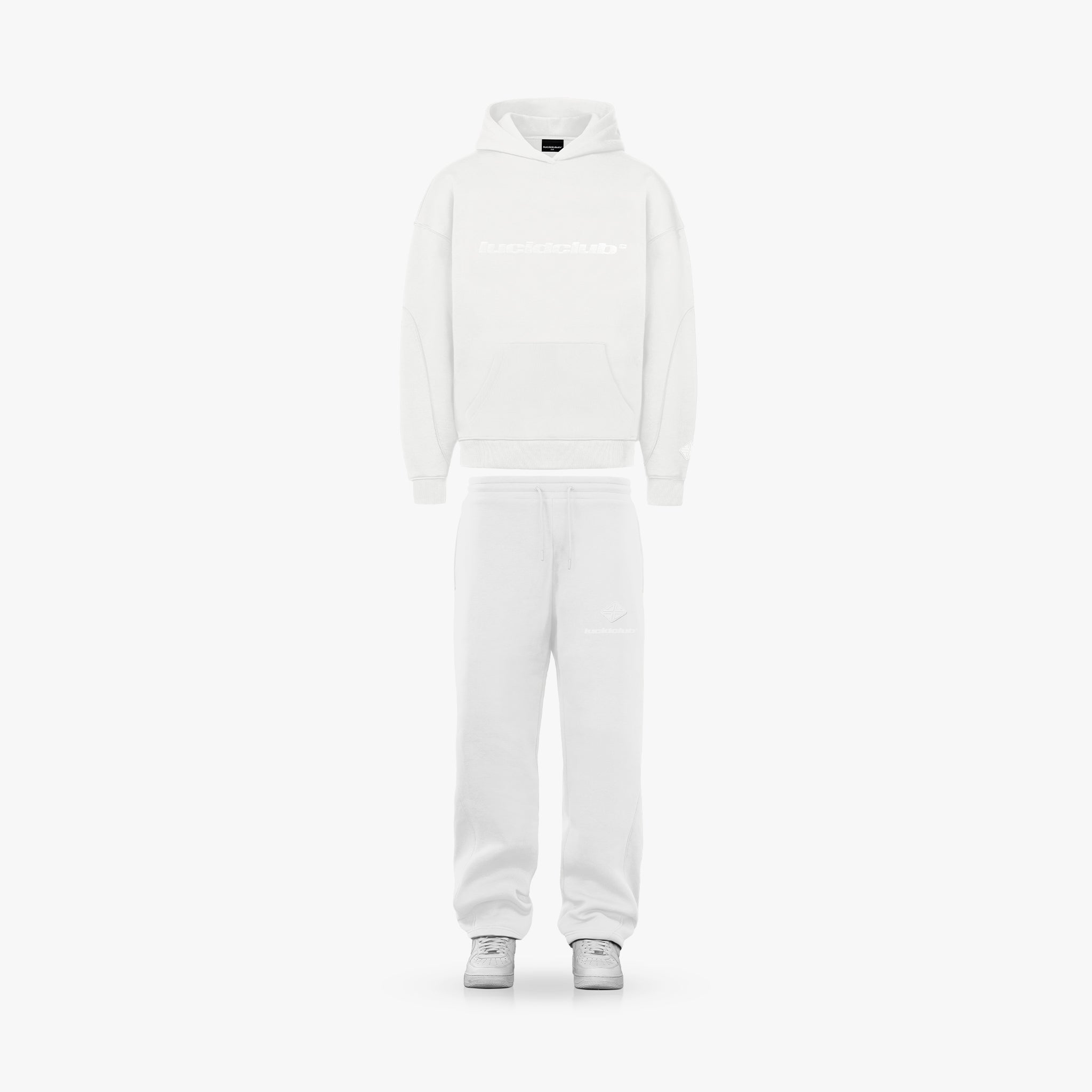 All white tracksuit online