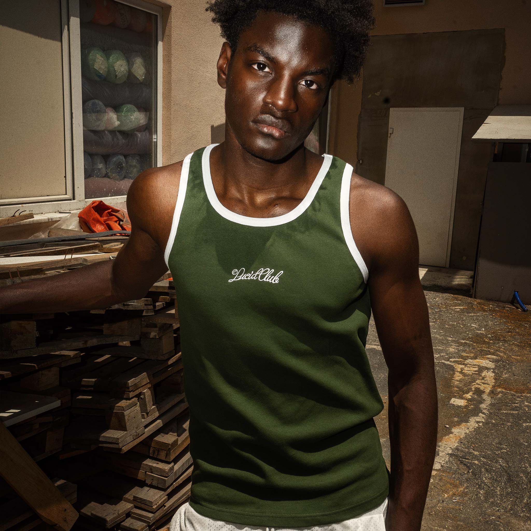 Basic Tank Top "Army Green" - Lucid Club