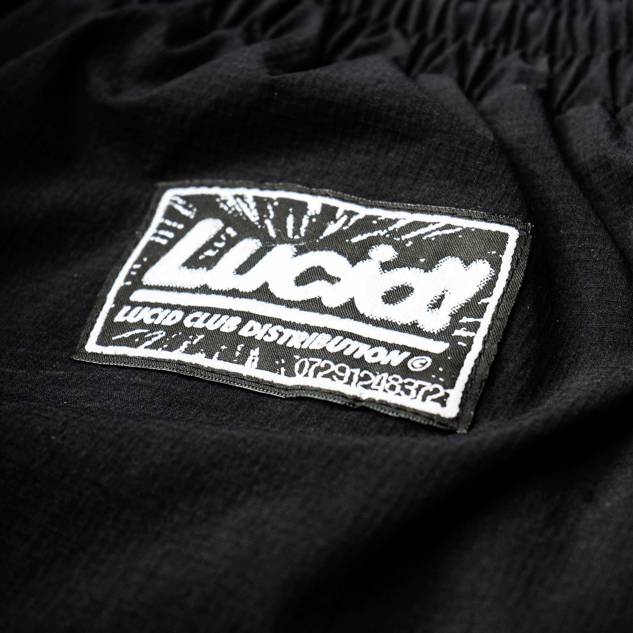 Cargo Swim Shorts "Jet Black" - Lucid Club