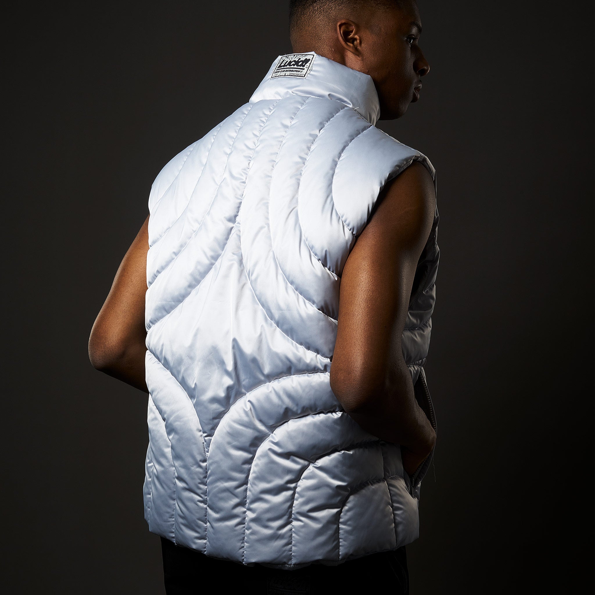 Silver vest best sale