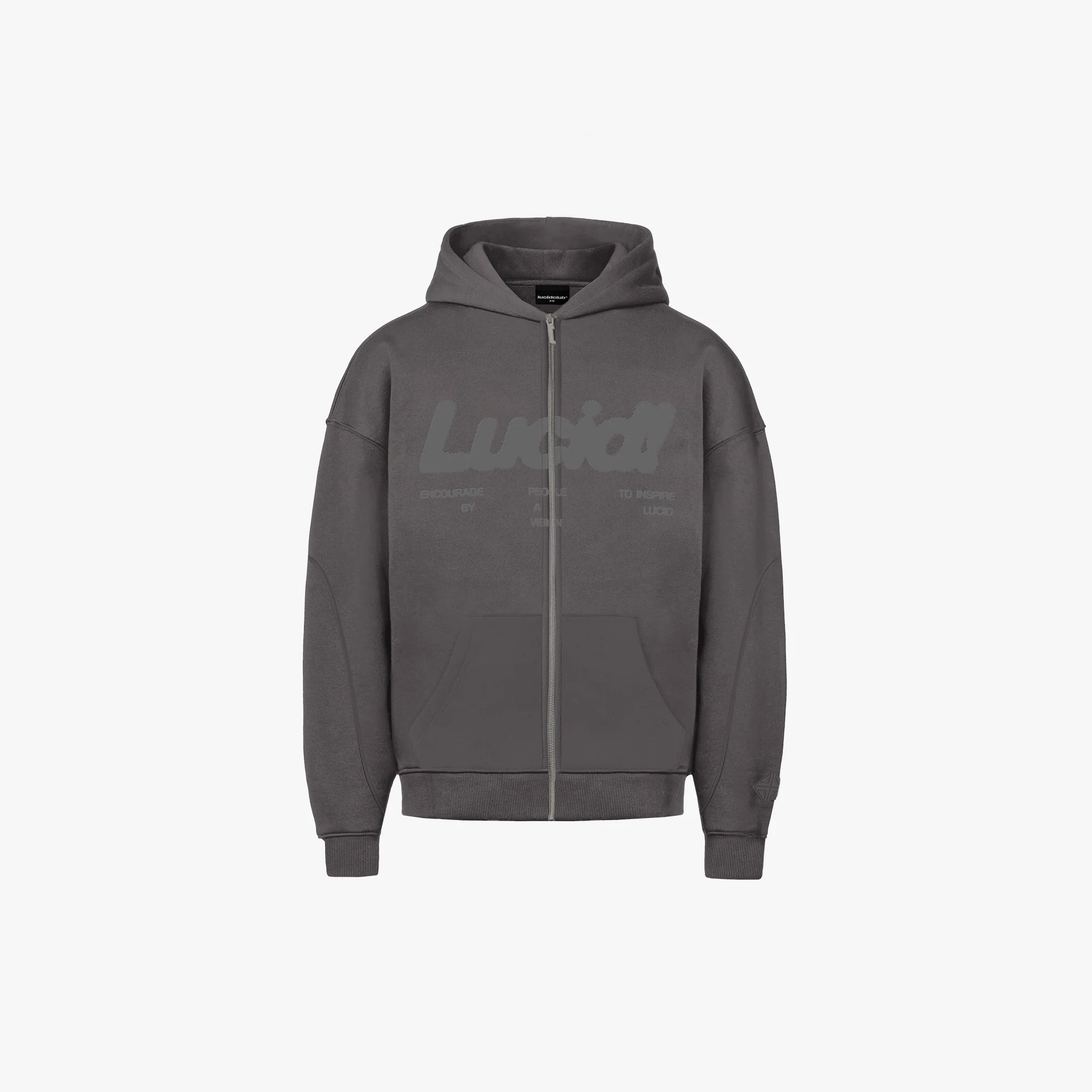 Lucid! Zip hoodie "Midnight Grey"