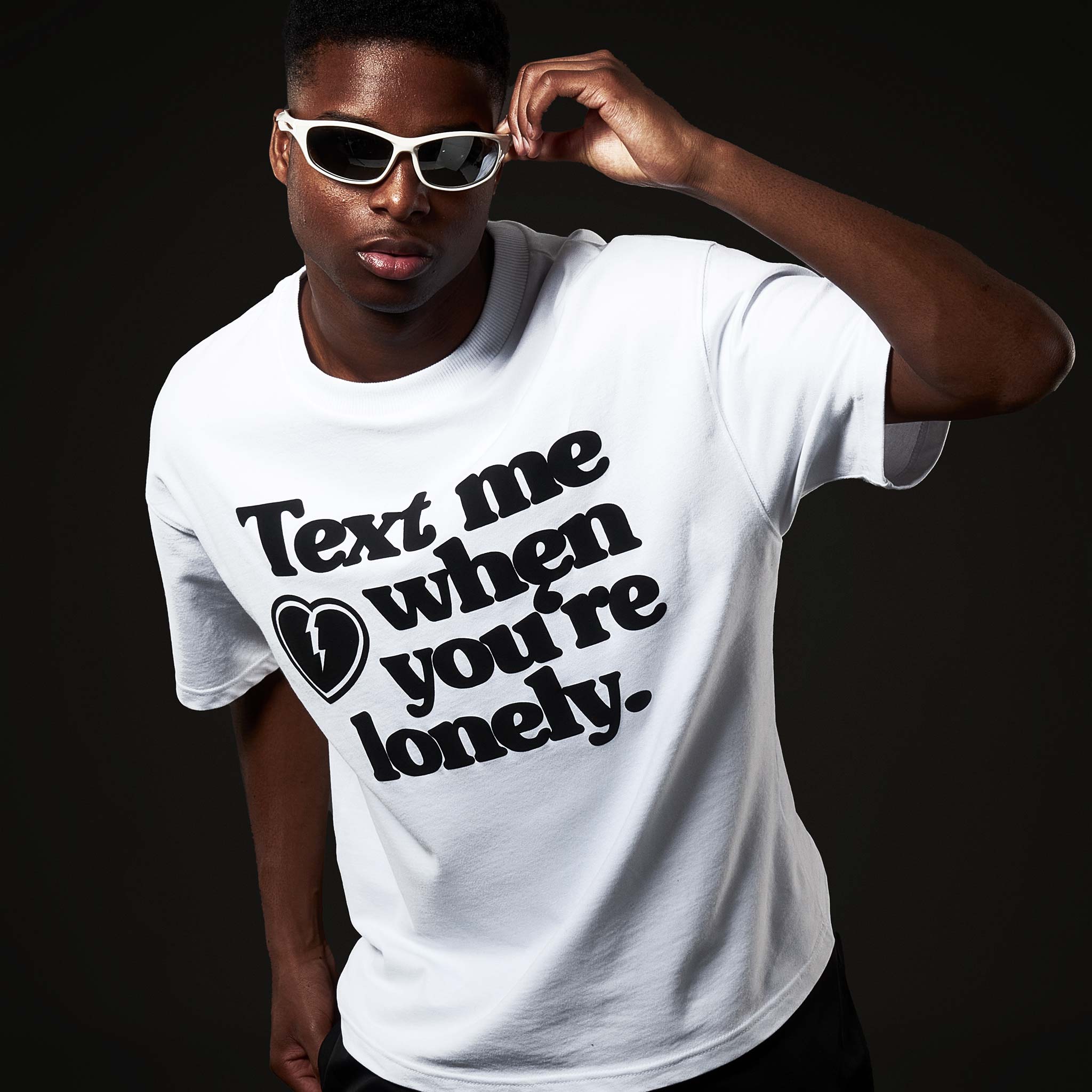 Text Me Tee "Arctic White" - Lucid Club