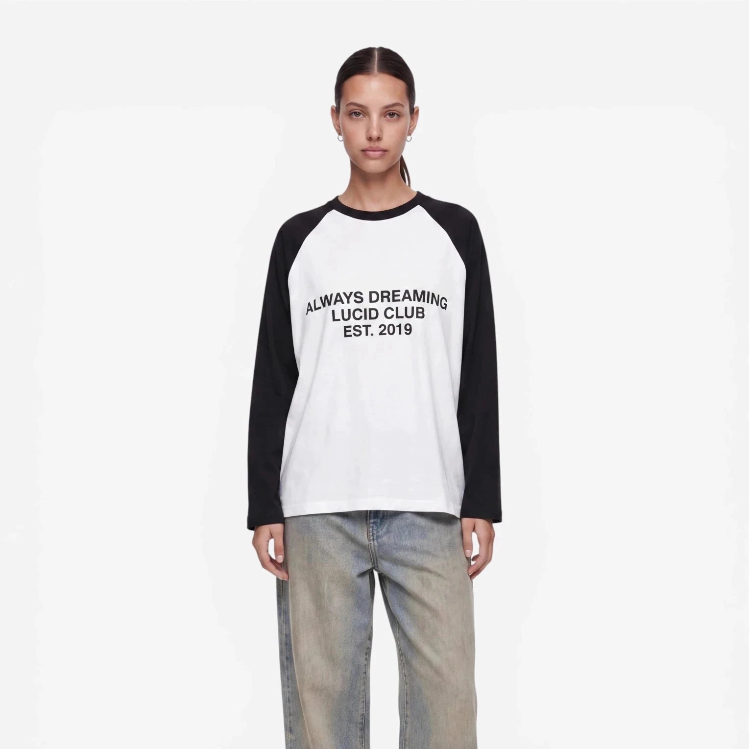 2019 Raglan Longsleeve "Black" - Lucid Club