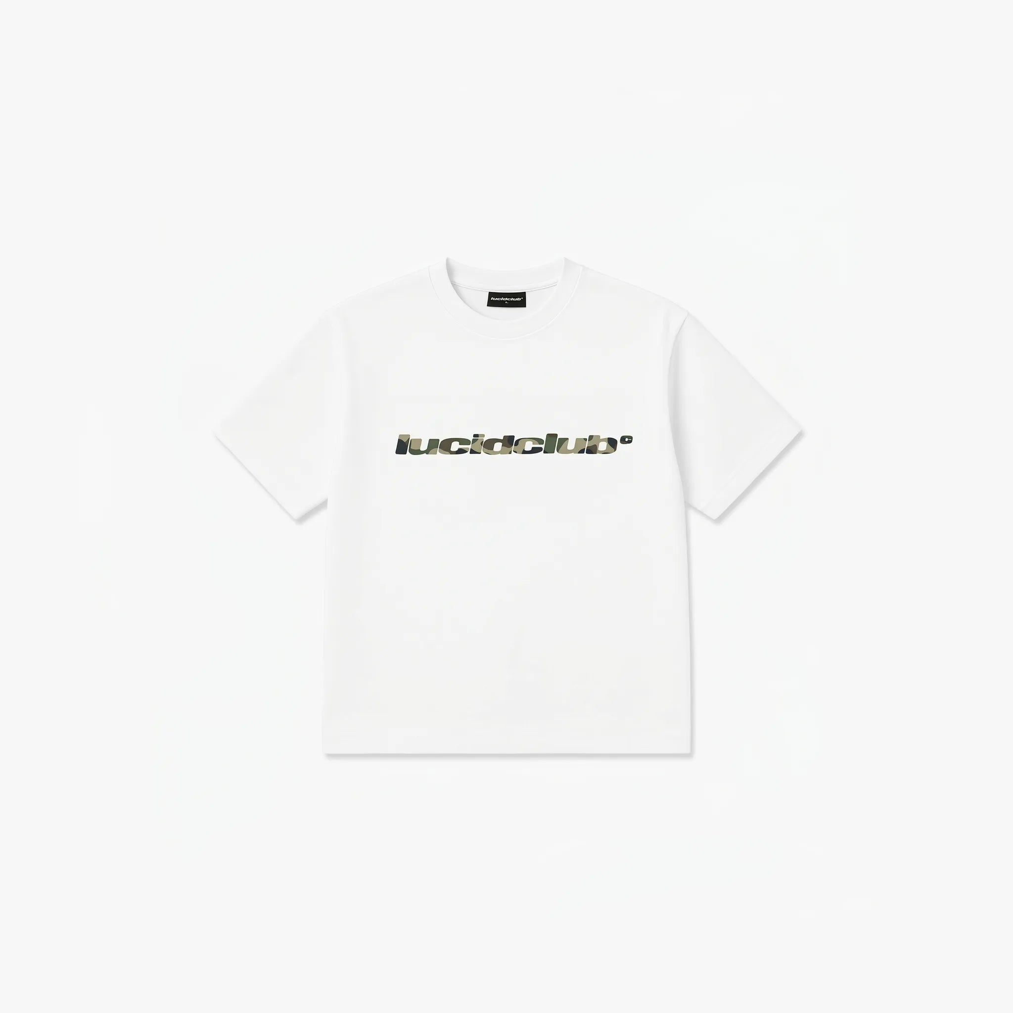 Camo Logo T-Shirt "White" - Lucid Club