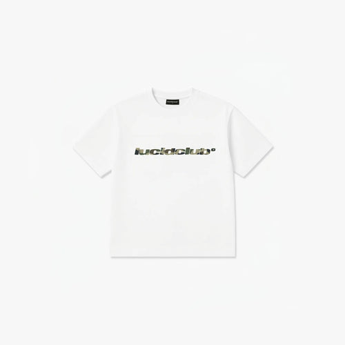 Camo Logo T-Shirt "White" - Lucid Club