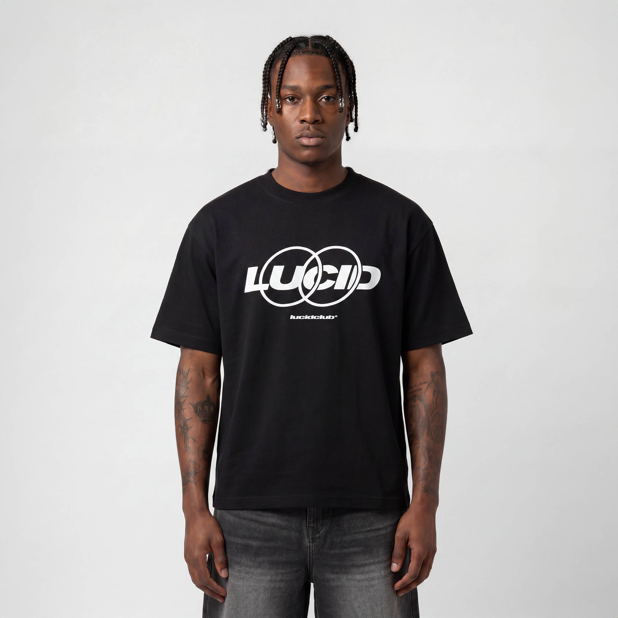 Circle T-Shirt "Black" - Lucid Club