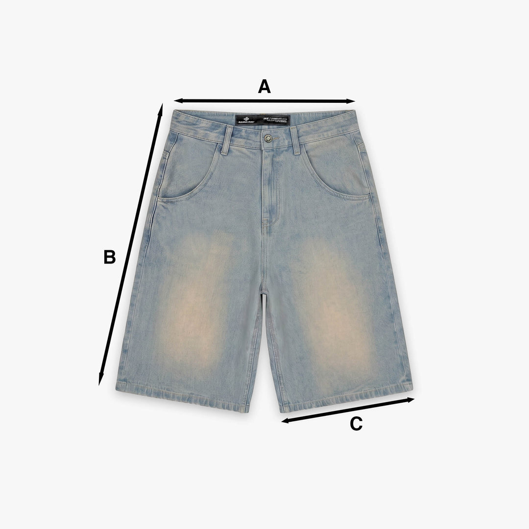 Measuring points for Star Denim Jorts