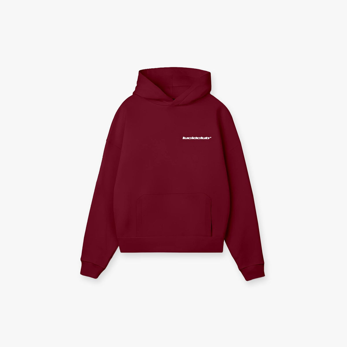 Cozy Hoodie "Wine Red" - Lucid Club