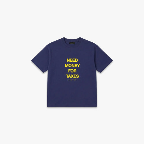 Need Money T-Shirt "Navy" - Lucid Club